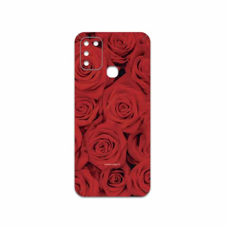 برچسب پوششی ماهوت مدل Red-Flower مناسب برای گوشی موبایل اینفینیکس Hot 10 Play MAHOOT Red-Flower Cover Sticker for Infinix Hot 10 Play